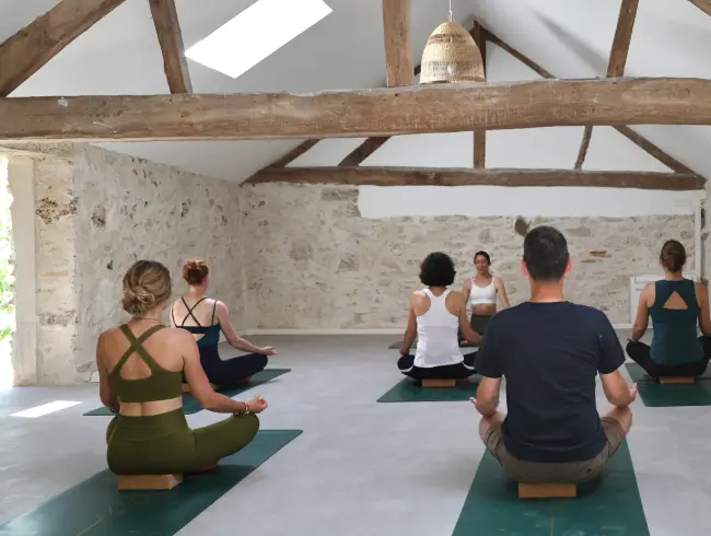 Wellness Workshop Room in a Renovated Farmhouse Near Paris