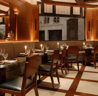 Cosy Transatlantic Restaurant in Paris Left Bank Hotel