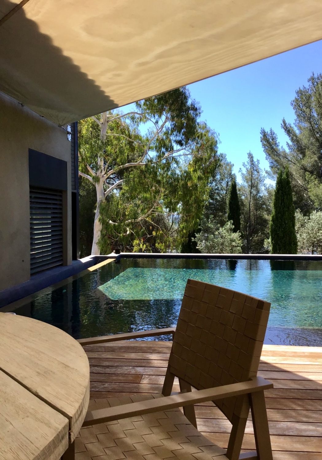 Terrasses en bois avec piscine 