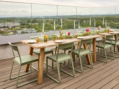 Toit avec vue panoramique pour des événements jusqu'à 55 personnes