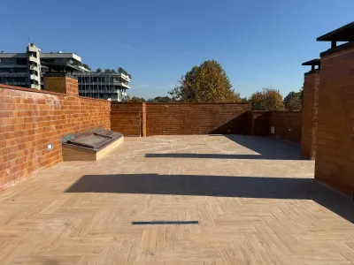 Renovated Terrace with San Siro Stadium Views in Milan