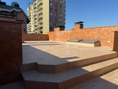 Renovated Terrace with San Siro Stadium Views in Milan