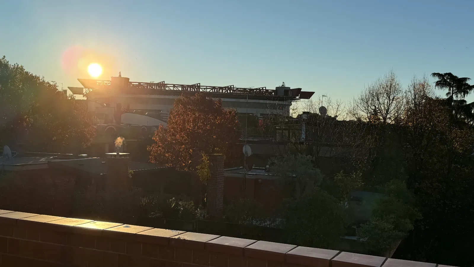 Renovated Terrace with San Siro Stadium Views in Milan