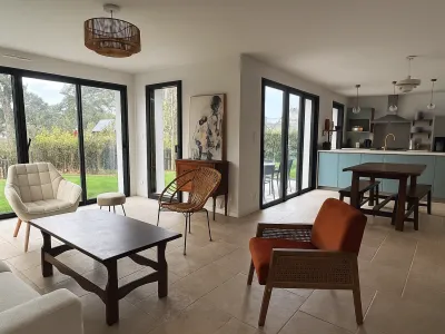 Modern Beach House in La Trinité-sur-Mer with Sea View & Private Suites