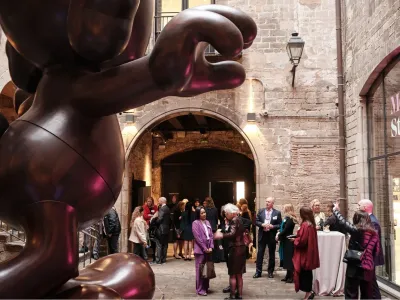 Historic Gothic Quarter Venue with KAWS Sculpture & Contemporary Art