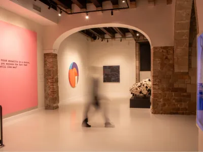 Historic Gothic Quarter Venue with KAWS Sculpture & Contemporary Art