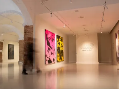 Historic Gothic Quarter Venue with KAWS Sculpture & Contemporary Art