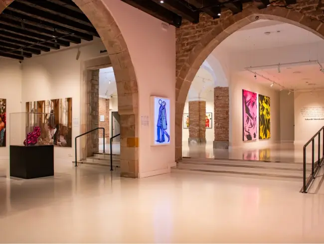 Historic Gothic Quarter Venue with KAWS Sculpture & Contemporary Art