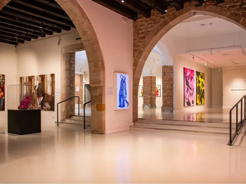 Historic Gothic Quarter Venue with KAWS Sculpture & Contemporary Art