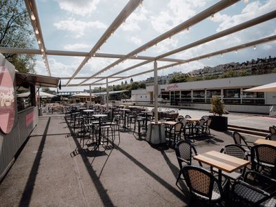 Seine River Terrace with Eiffel Tower Views | Event Venue Paris