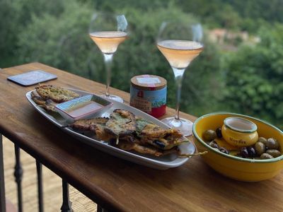 Large terrace with panoramic views