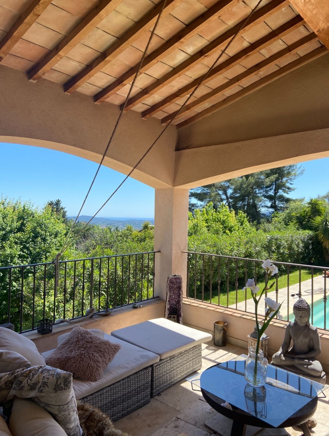 Large terrace with panoramic views