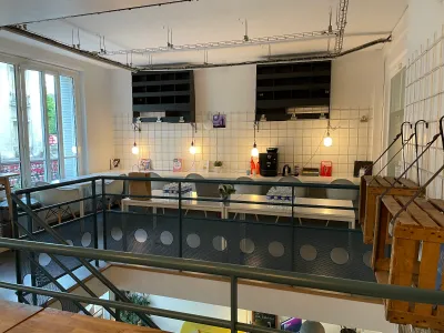 Luminous Mezzanine Event Space in Paris