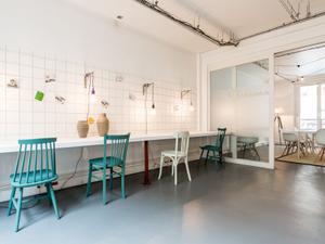 Luminous Mezzanine Event Space in Paris