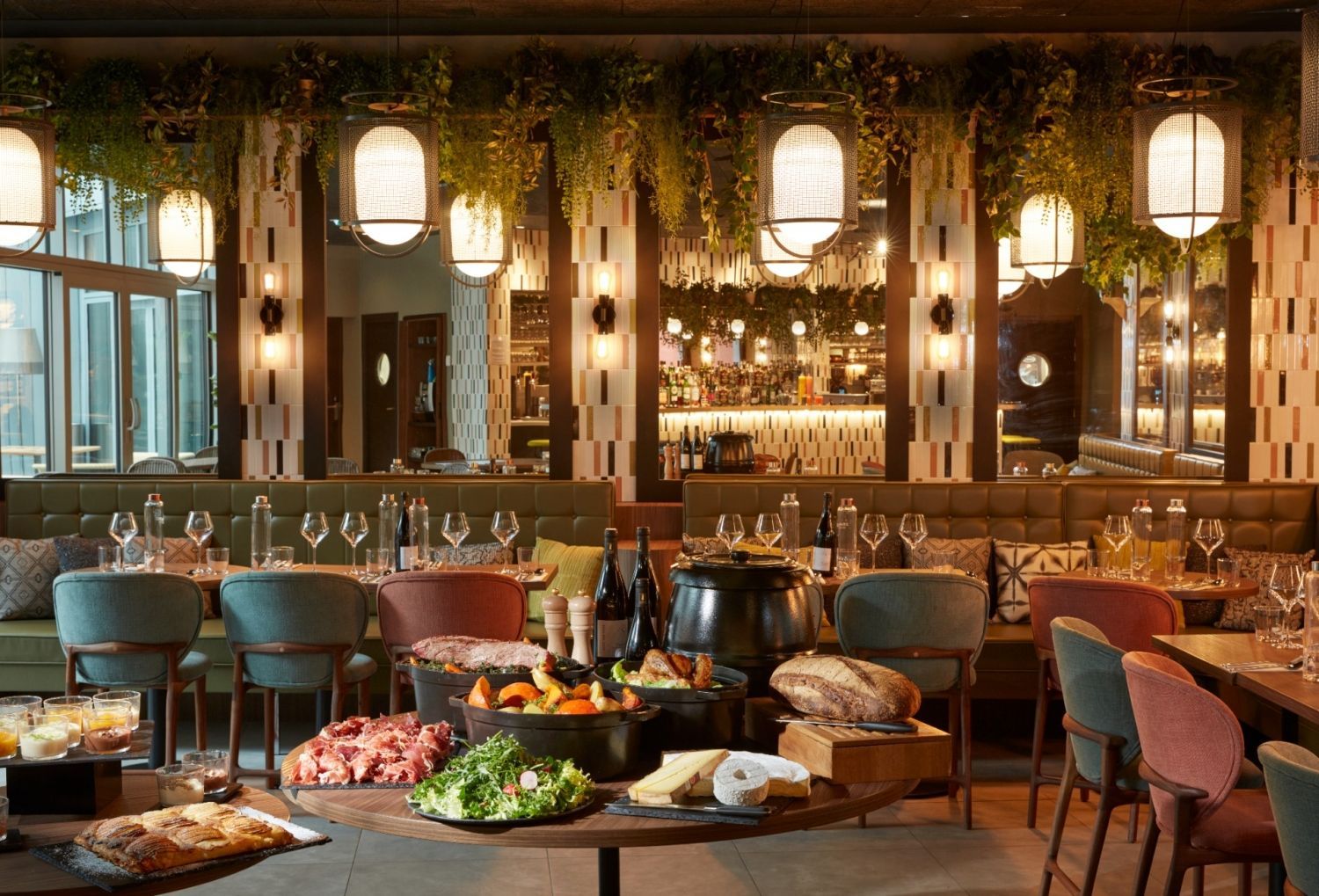 Glass-Roofed Parisian Venue with Private Bar & Lounge