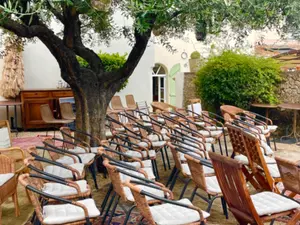 Enclosed Garden with Olive Tree for Events up to 70 People