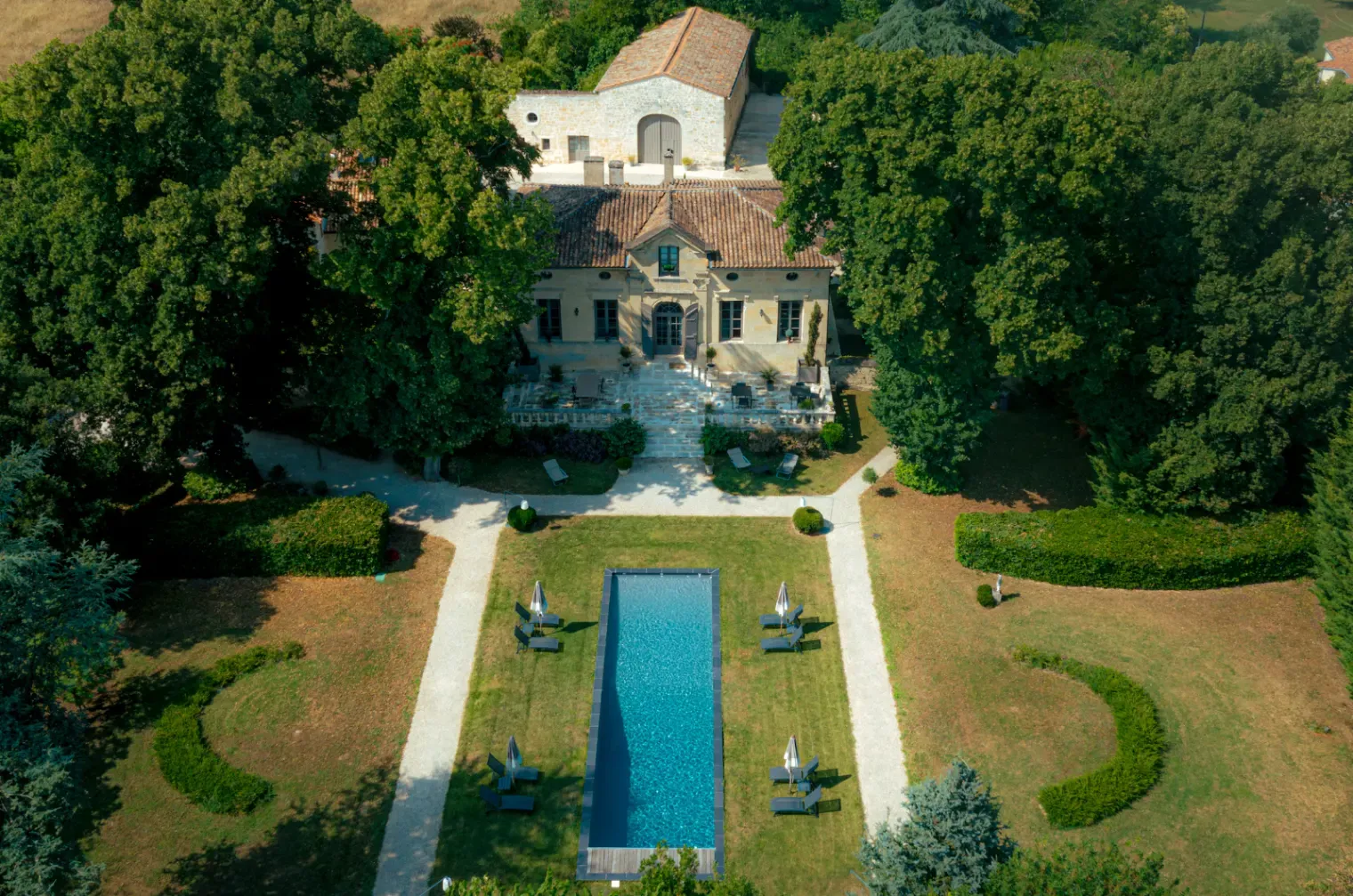 Elegant 19th-Century Charterhouse in Bordeaux Vineyards
