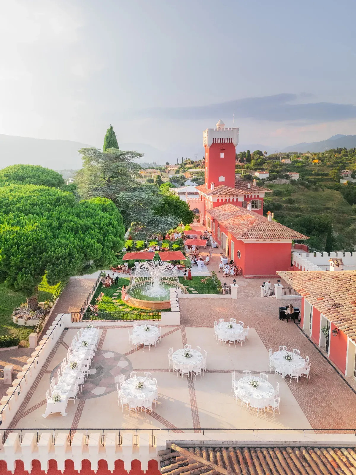 Château with Panoramic Terrace for Events in Nice