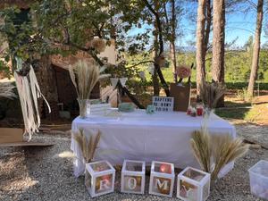 Large garden with swimming pool in the Aix countryside with sea views
