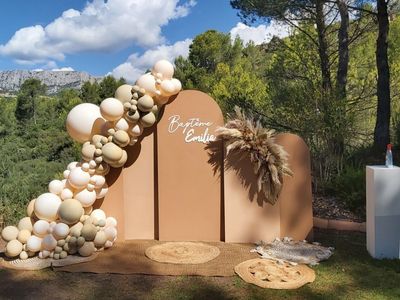 Large garden with swimming pool in the Aix countryside with sea views