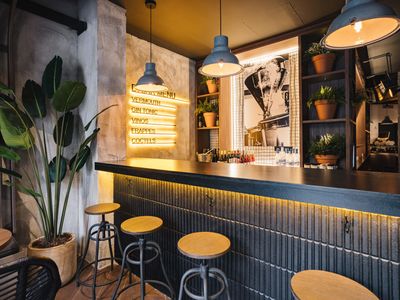 Premium Industrial Event Space with Stone Arches & Cocktail Bar in Barcelona