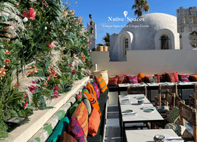 Gorgeous terrace combining blue sky, sea and greenery, the best views of "Baie des Anges"