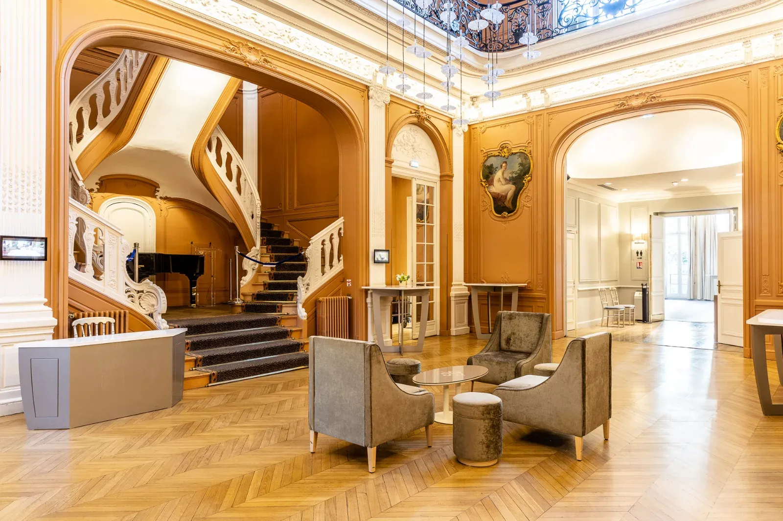 Elegant 19th Century Hotel Venue with Eiffel Tower Views in Paris