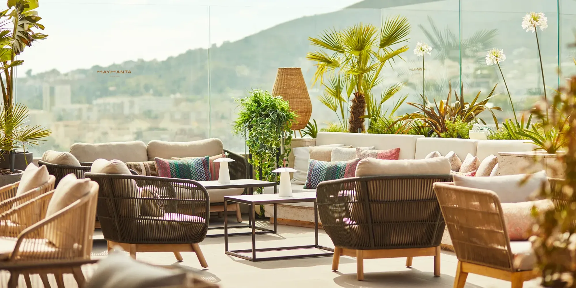 Peruvian rooftop event space in Barcelona with 360 degree city and sea views