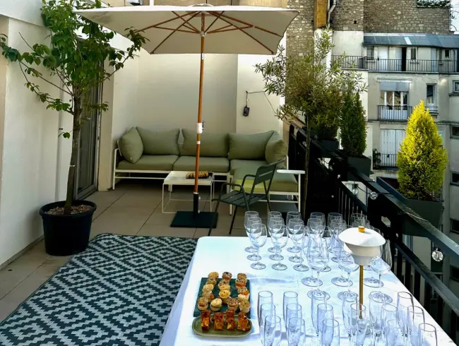 Parisian Duplex with Terraces for Events in Paris