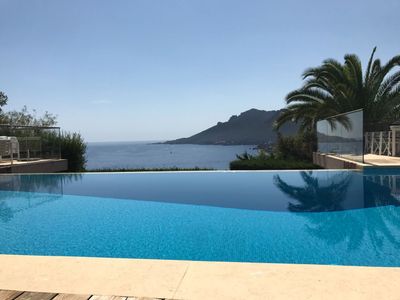 A beautiful villa with magnificent sea views in the Alp Maritim of Théoule-Sur-Mer.