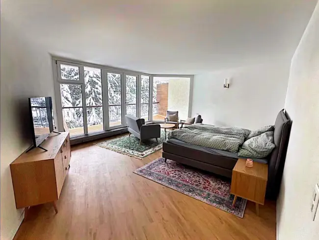 Appartement 1,5 pièces avec balcon à Davos | Près d'Alpengold & Gare