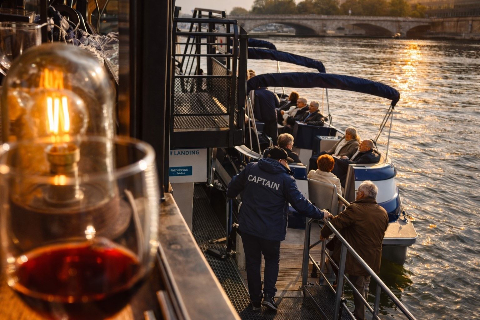 Elegant Rooftop Terrace on the Seine for Events in Paris