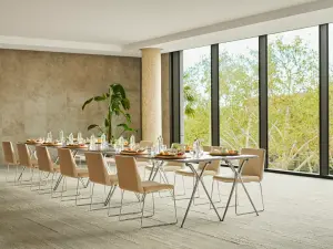 Versatile Mezzanine Meeting Room with Natural Light