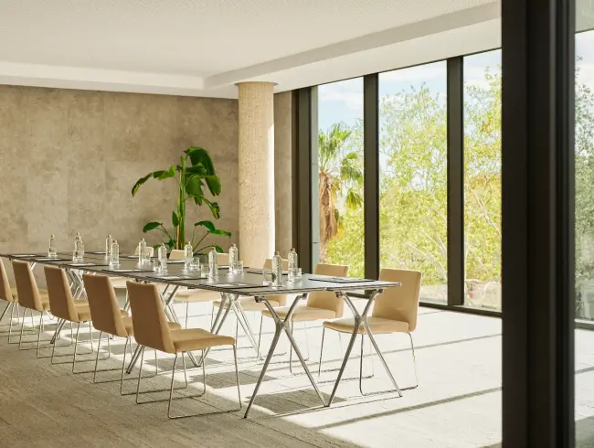 Versatile Mezzanine Meeting Room with Natural Light