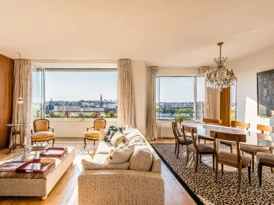 Panoramic Parisian Rooftop Apartment in Saint-Germain-des-Prés