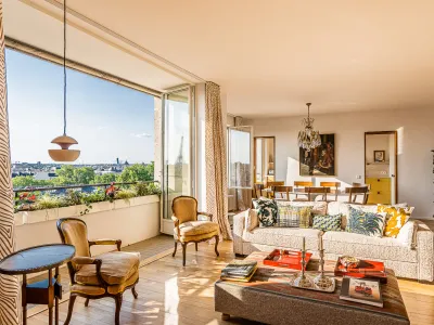 Panoramic Parisian Rooftop Apartment in Saint-Germain-des-Prés