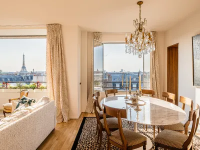 Panoramic Parisian Rooftop Apartment in Saint-Germain-des-Prés