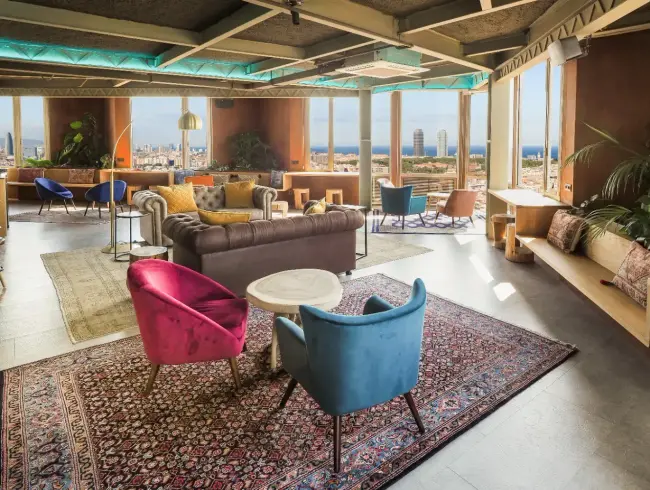 Business Lounge avec vue panoramique à Barcelone