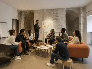 Amphithéâtre moderne à Paris pour conférences et événements