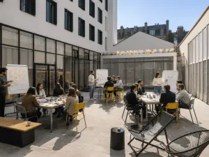 Paris Terrace – Bright & Modular Outdoor Venue Near Place des Vosges