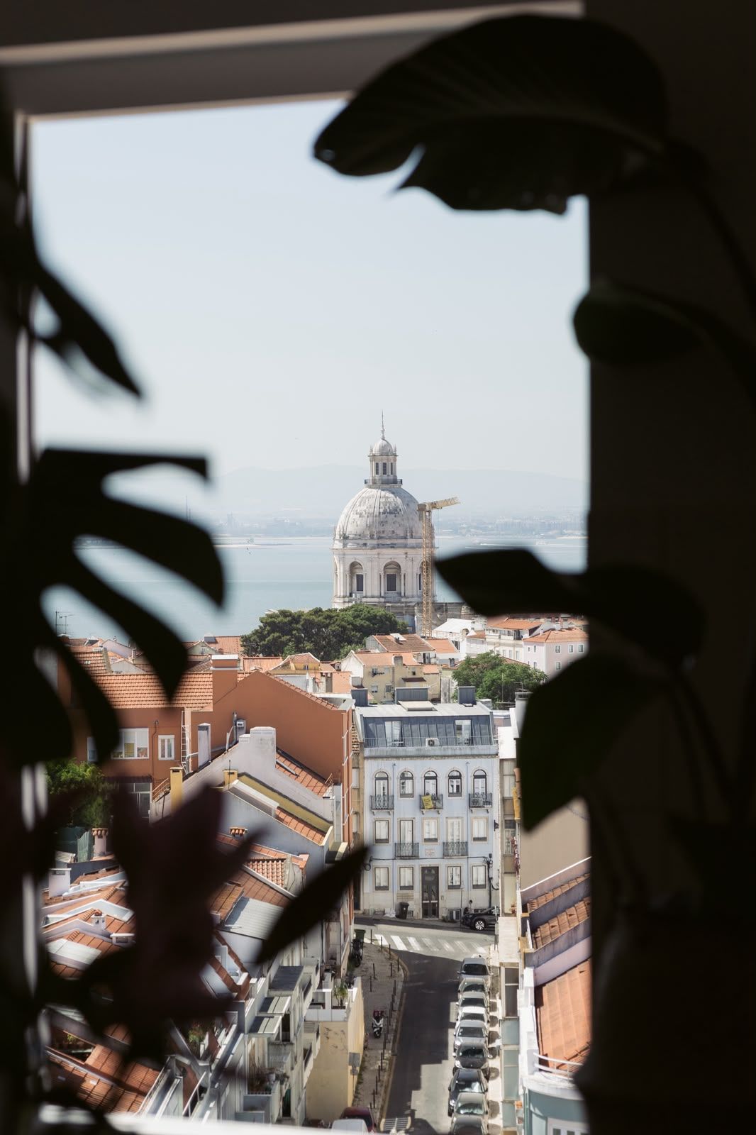 Sage Green & Art Deco Apartment with Lisbon Rooftop Views