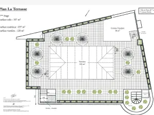 Terrasse Élégante Paris 8e pour Événements d'Entreprise