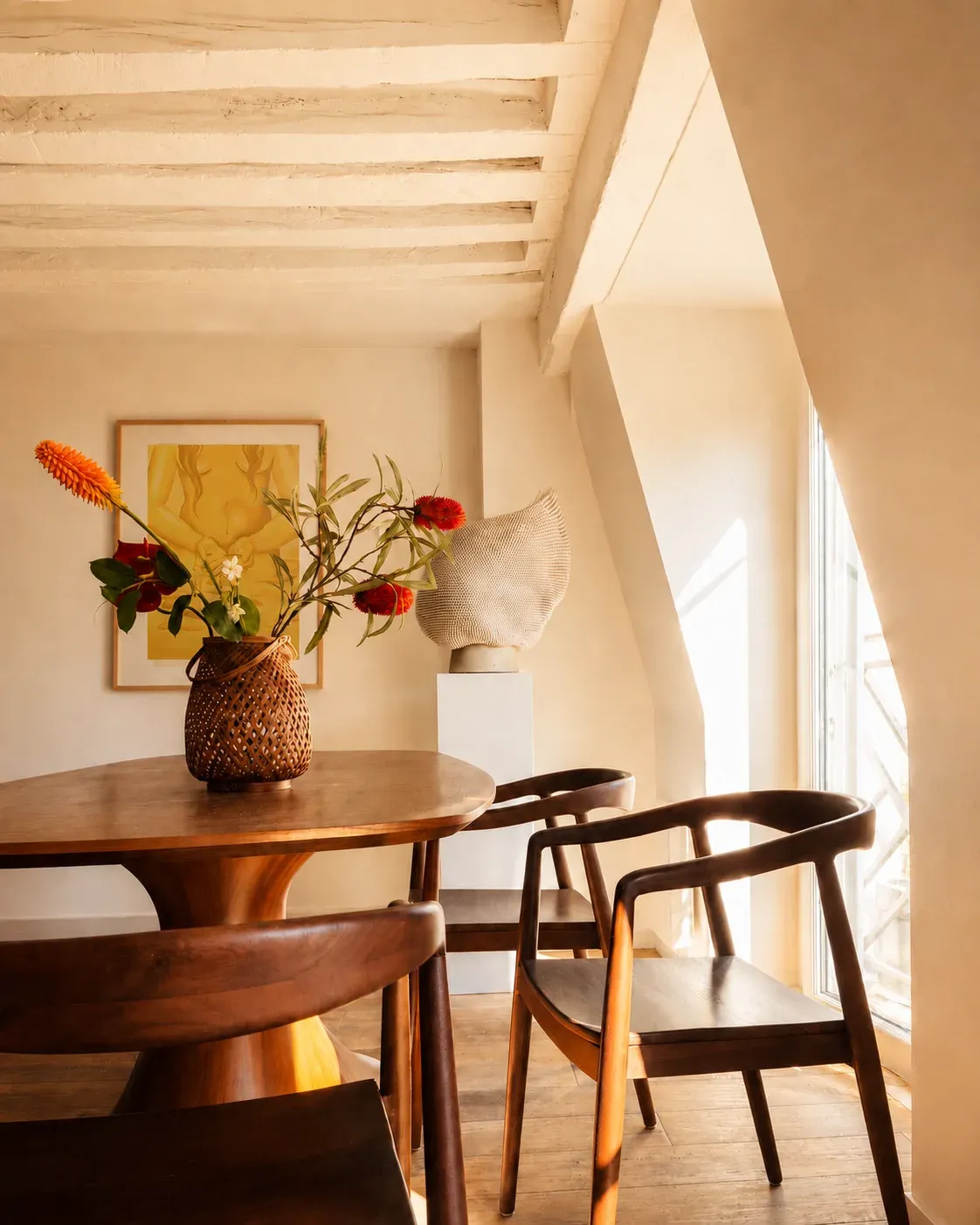Appartement d'artistes avec terrasse sur les toits et vue panoramique sur Paris