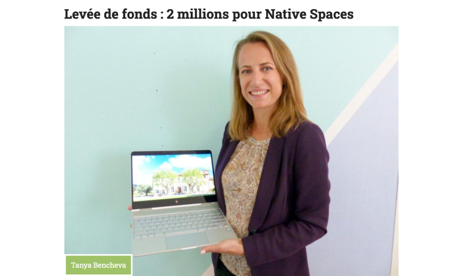 Levée de fonds : 2 millions pour Native Spaces