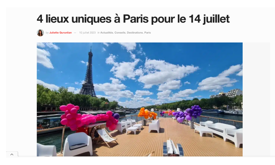 4 lieux uniques à Paris pour le 14 juillet