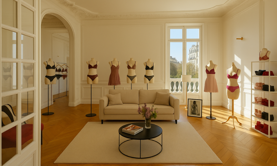 4 Unique Spaces for a Showroom in Paris