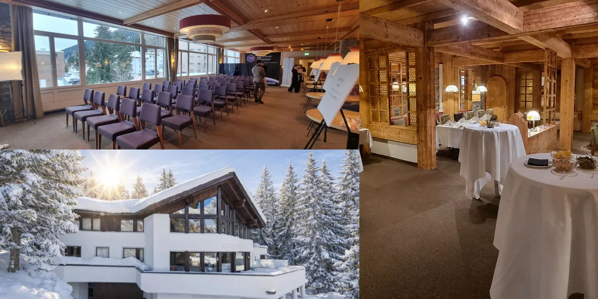 Lieux pour le WEF à Davos : 10 espaces événementiels et hébergements