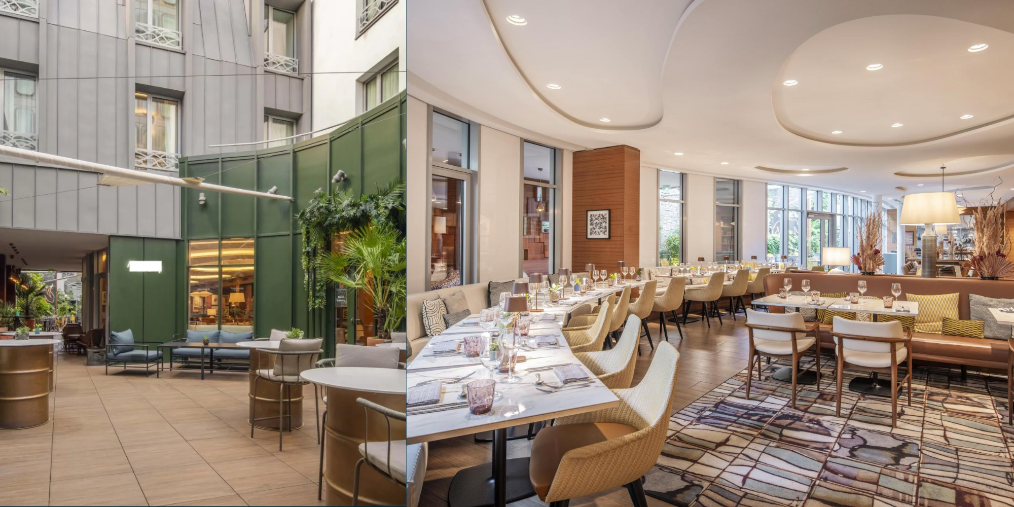 Restaurant contemporain à Paris 10e aménagé pour un kick-off commercial