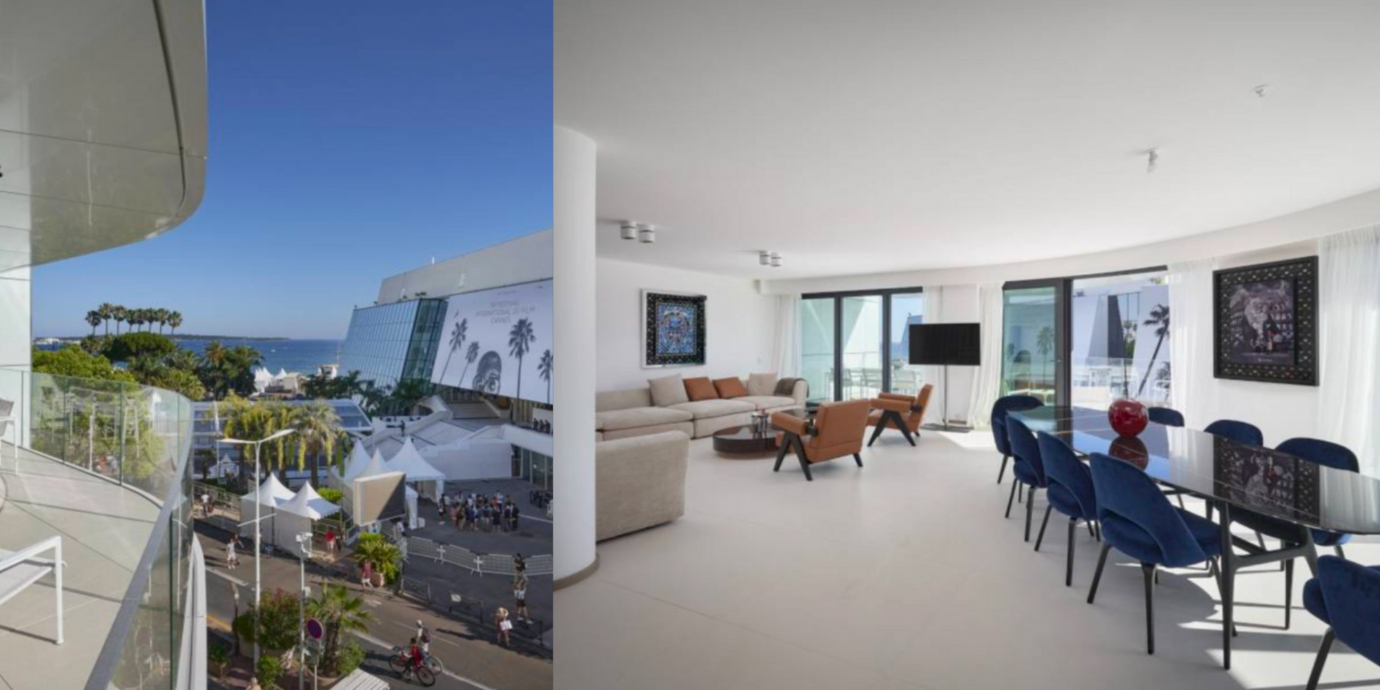 Prestige apartment facing the Palais des Festivals in Cannes
