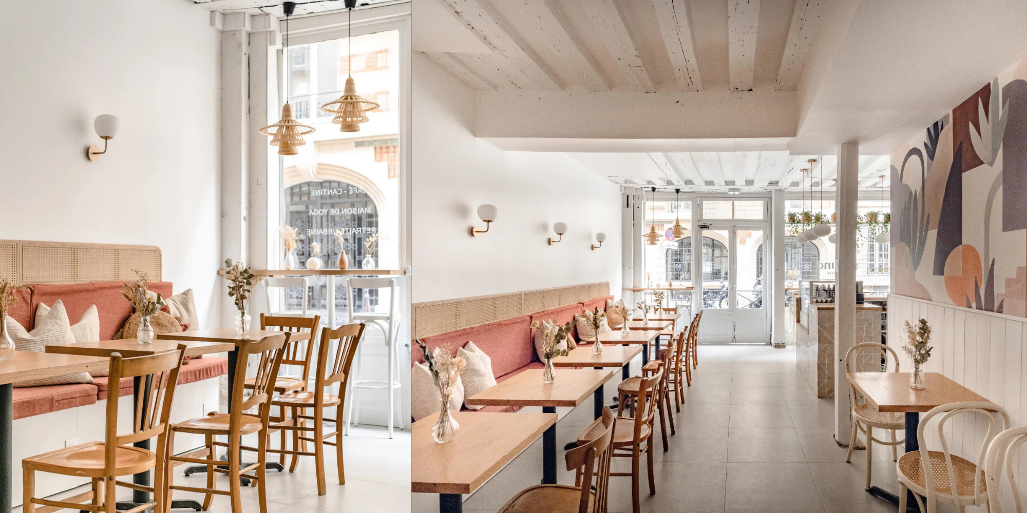Café-restaurant with open kitchen in the Marais